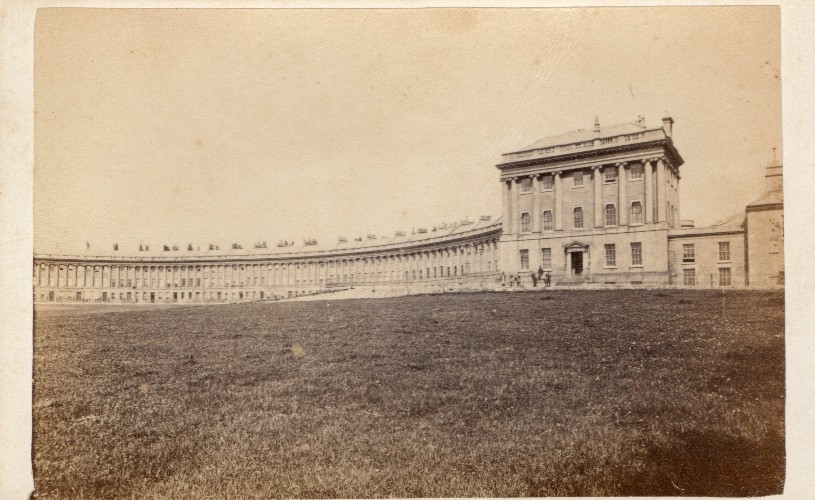 Dutton photograph of Royal Crescent c 1860-67